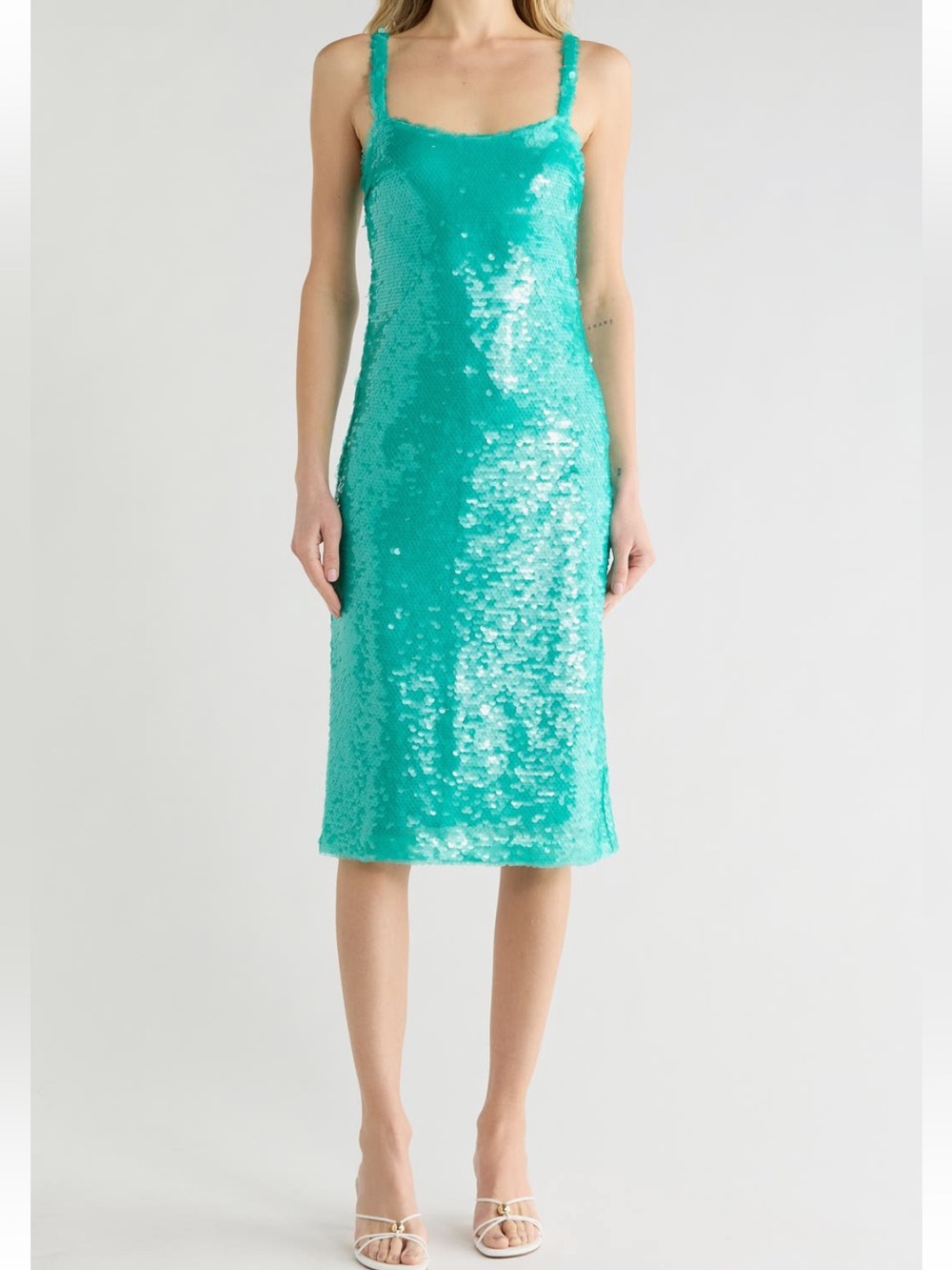 L'AGENCE Gabin Sequin Midi Dress